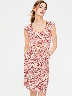 Boden Margot Modal Cotton Jersey Dress - Size 6 Womens